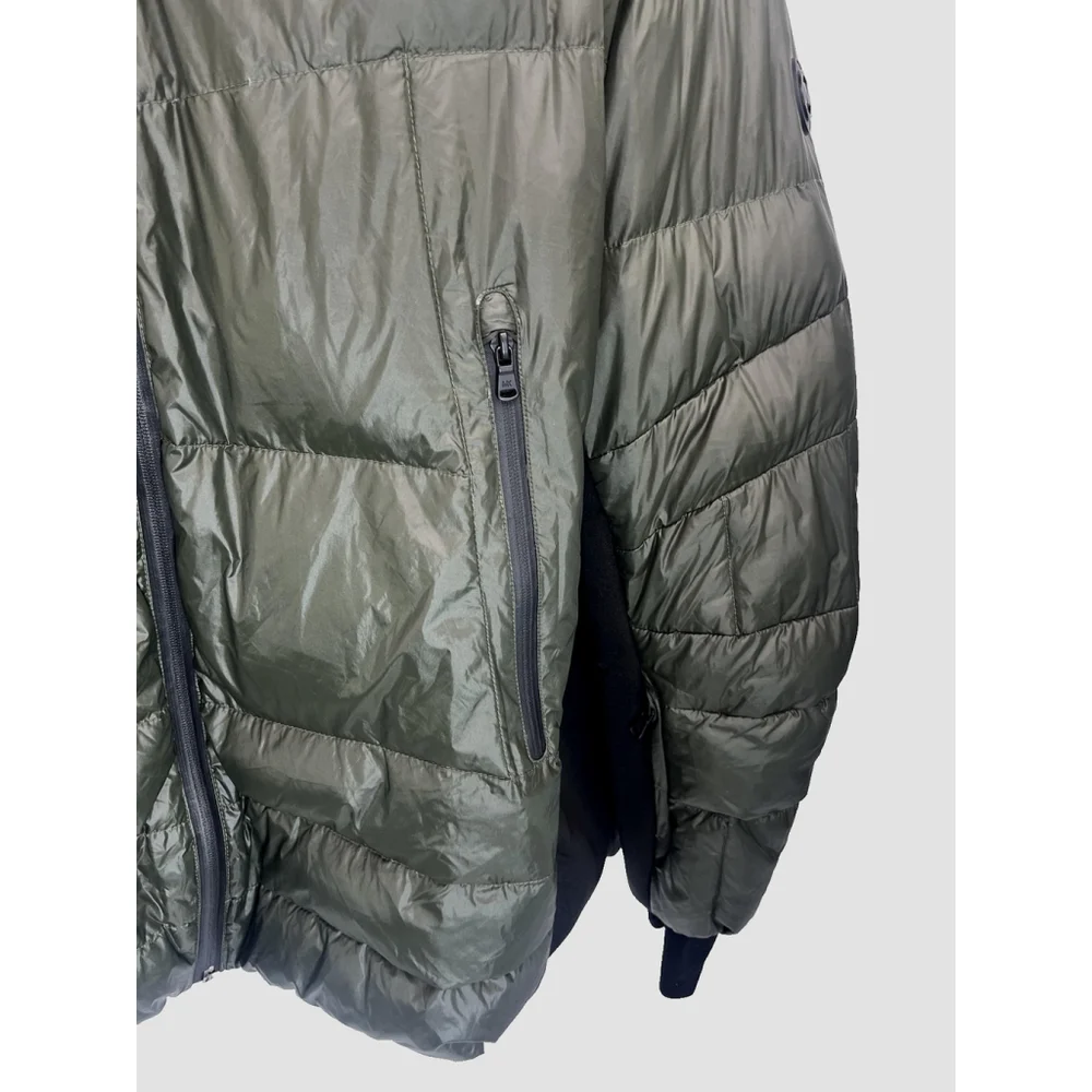 Michael Kors Jacket Mens 3XL Green‎ Down Puffer Thumbholes Full Zip Winter Coat